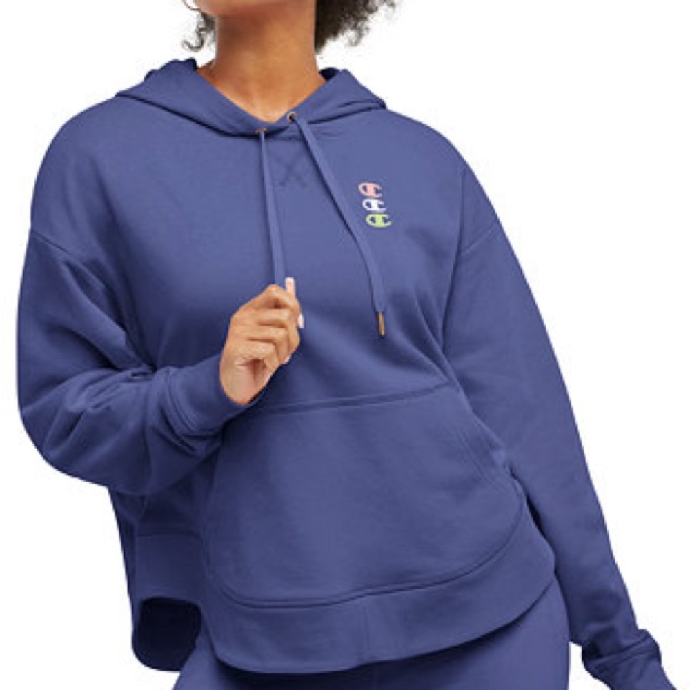 Champion Campus French Terry Blue Hoodie